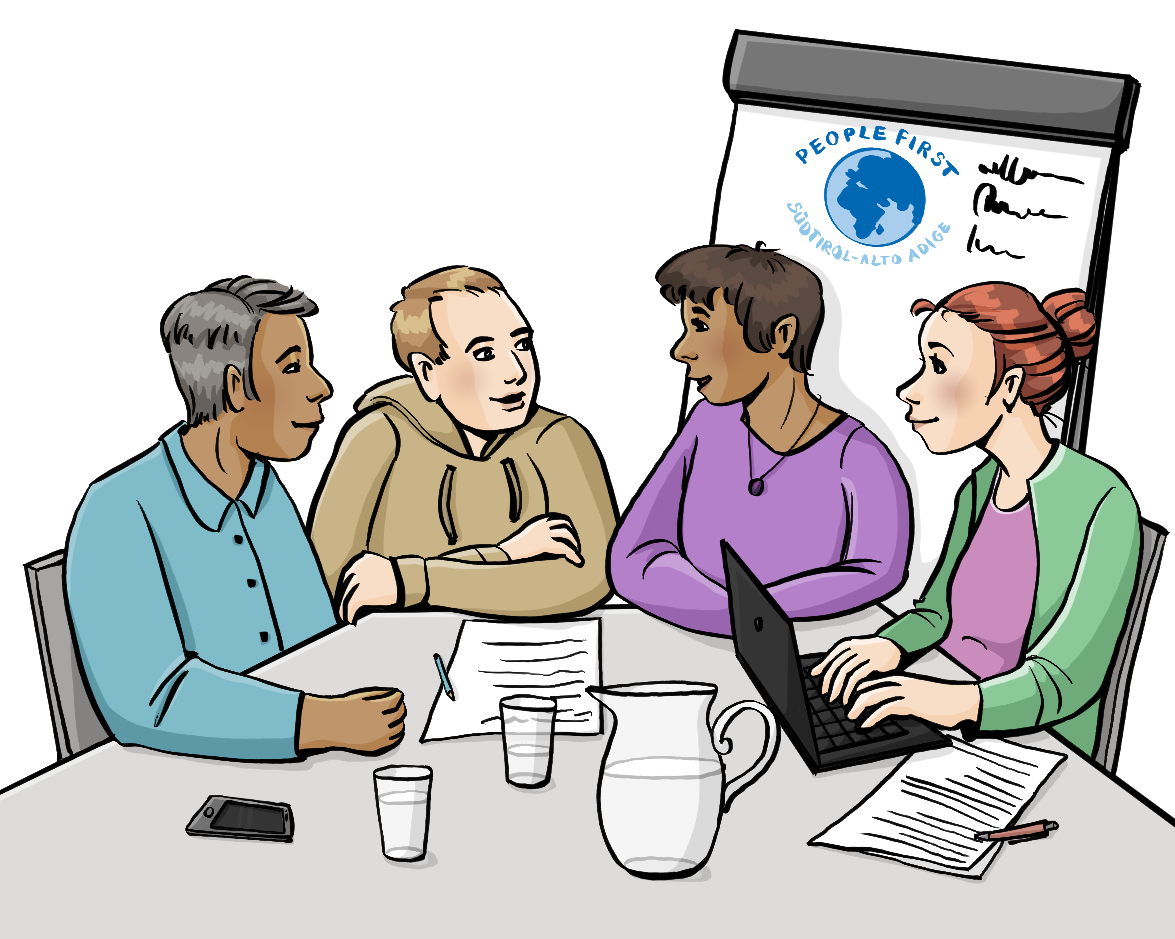 Gemeinsam arbeiten wir bei People First, © Inga Kramer