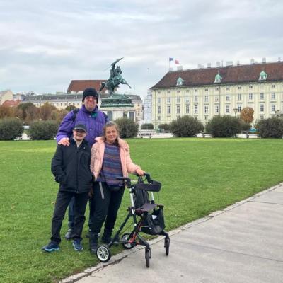 Auf dem Heldenplatz in Wien. 