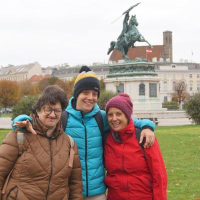 Auf dem Heldenplatz in Wien. 